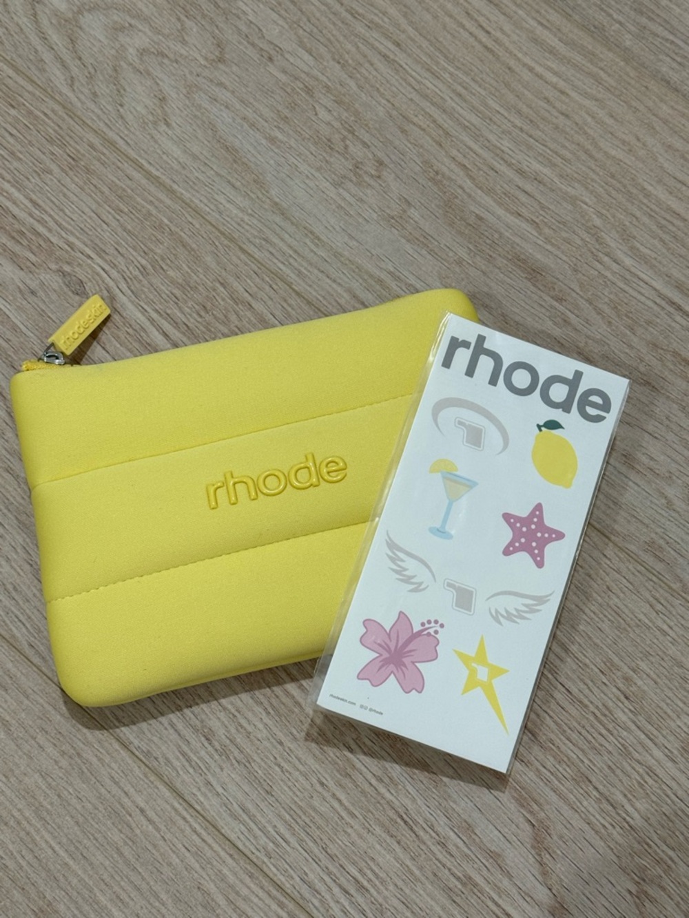Rhode Yellow Bubble Pouch